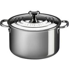 Le creuset signature stainless steel Le Creuset Signature Stainless Steel 28cm Uncoated Stockpot med lock