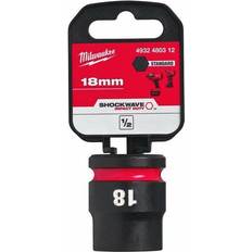 Milwaukee shockwave socket Milwaukee SHOCKWAVE 1/2" Impact Hex Socket 18mm