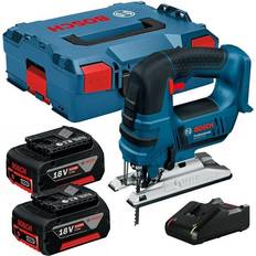 Bosch 18v GST 18 V-LI B Jigsaw Lithium Ion Cordless 2 x 5.0 Battery LBOXX