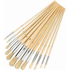 Pinceaux Silverline Artists Paint Brush Set 12pce Round Tips 868848