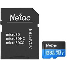 NT02P500STN128GR P500 128GB MicroSDXC Card with SD Adapter U1 Class