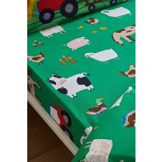 Catherine Lansfield Kids Farmyard Animals Easy Care 6 Inch Deep Fitted