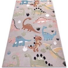 RUGSX Carpet fun Dino for children, dinosaurs beige