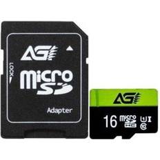 AGI 016GU1TF138 TF138 16GB Micro SD Card with SD Adapter UHS-I Class