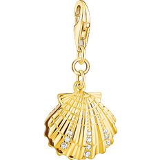 Thomas Sabo Charm Club Shell Pendant - Gold/Pearl/Transparent