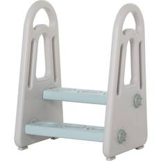 TwoStep Stool for Kids Toddlers with Handle for Toilet Potty Training
