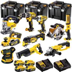 Dewalt Set Dewalt 18V 10 Piece Power Tool Kit with 4 x 5.0Ah Batteries T4TKIT496
