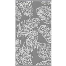 Fusion Matteo Jacquard Bath Towel White, Grey