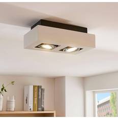 Arcchio 2-bulb white Vince Ceiling Flush Light