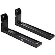 Zubehör für Weißwaren Maclean MC-915 B Universal Microwave Oven Holder Bracket Wall Adjustable Hard Metal Kitchen 30kg Black