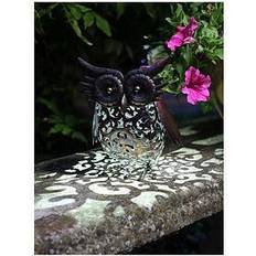 Ground Lighting Smart Garden Solar Filigree Owl Ground Lighting