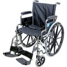 Drive Medical Lightweight Self Propelled Steel Transit Wheelchair Foldable Design Hammered