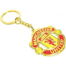 Guld Nøgleringe Manchester United Crest Keyring