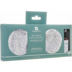 Luxury Grey Fur Satin Back Eye Mask & Relaxing Sleep Pillow Mist Gift