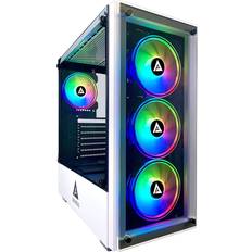 Computer Cases Apevia Genesis-WH Mid Tower Gaming Case Tempered