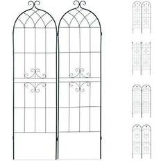 Garden trellis Relaxdays Trellis Set of 2, Metal, 180 Garden