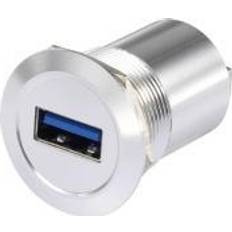 Hukommelseskort & USB Stik TRU Components USB-indbygningsstik 3.0 USB-08 1243946 Indhold: 1 stk