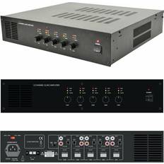 Loops 5x 60W Multi Zone Mixer Amplifier System 100V 8Ohm HiFi Speaker Switch Splitter