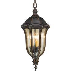 FEISS Baton Rouge 4 Light Chain Lantern - Walnut Lámpara Colgante