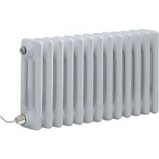 Milano Windsor Traditional Cast Iron Style White Horizontal Triple Column Electric Radiator 300mm x 605mm