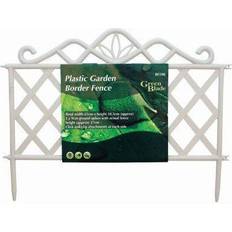 Blanc Clôtures Blackspur Plastic White Garden Border Lawn Patio Flower Bed Fence