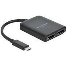 DeLock USB-C 2 Displayport splitter MST VXP