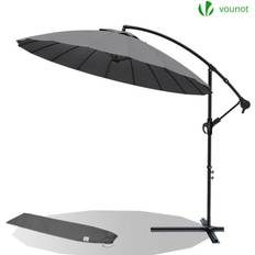 Shanghai parasol Vounot VOUNOT 3m Cantilever Shanghai Parasol, Banana Garden Patio Umbrella