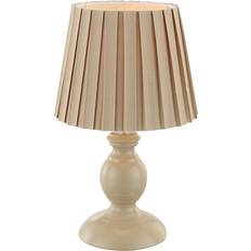 Beige Tischlampen Globo Lighting METALIC Tischleuchte Sandfarben Tischlampe