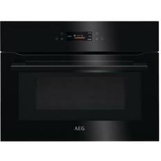 AEG Hornos AEG KMK761080B 45 cm Cristal Negro Negro