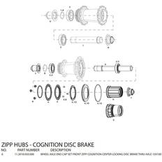 Zipp Hjul Zipp 15 X 100 Wheel Axle End Cap Set Front Cognition Disc Brake Thru Axle