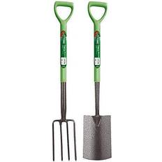 Kingfisher 2 Piece Garden Fork and Spade Digging Set Garden