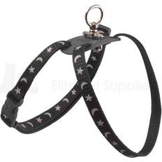 Ancol Nylon Harness Figure 8 Moon & Stars Black