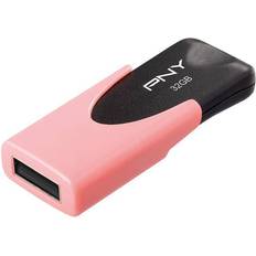 Schede di Memoria & Chiavette USB PNY Fd64gatt4pas1kl-ef 64gb Attach 4 Usb Flash Drive Type-a 2.0 Pink