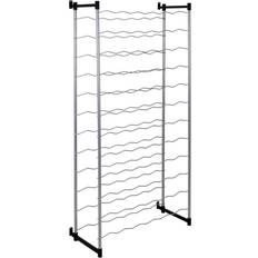 Wijnrekken Metaltex Bardolino Flessenrek voor 72 Flessen 59x26x124 cm Zilver/Zwart