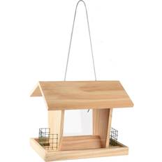 Flamingo Hanging Bird Feeder Silo Mado Natural