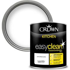Crown Easyclean Wall Paint Pure Brilliant White 1L