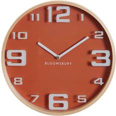 Large kitchen wall clock Premier Housewares Vitus Orange Large Wall Clock