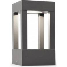 Aluminium Stolpelamper FARO BARCELONA Effektiv LED-sokkellampe Agra Stolpelampe