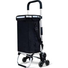 Folding Shopping Trolley - Black