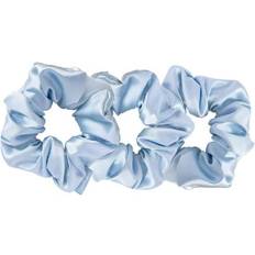 Spring Collection Silk Scrunchies 4 Sky Blue