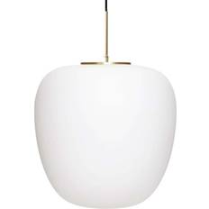 Muse hvid messing loftlampe Hübsch Muse Pendel ∅ 40cm