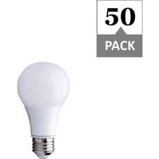 Fluorescent Lamps Simply Conserve 60-Watt Equivalent A19 Dimmable LED Light Bulb, 4000K Cool White, 50-pack