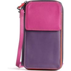 Pochette Mywalit Zip Round Multi Purse with Shoulder Strap Sangria Multi pink