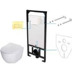 Inodoros Deante Peonia Zero concealed toilet set 6 in 1 concealed toilet set