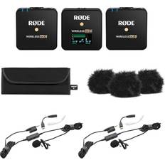 Rode wireless go Rode Wireless GO II Compact Mic System w/2x Tx, w/Turnstile Audio TASL100 Lav Mic