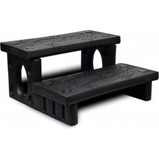 vidaXL Spa Steps Black