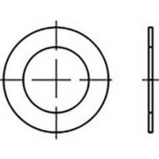 Goedkoop Doos omsnoeringen Toolcraft Pasring 60 mm 75 mm Staal 500 stuk(s) TO-6864816