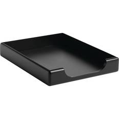 Eldon Rolodex Wood Tones Front Loading Letter Tray, Black