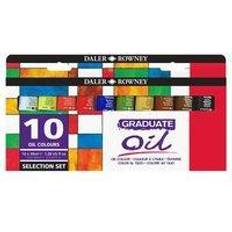 Daler Rowney Pinturas Daler Rowney 117900100 Graduate Oil Selection Set 38ml) (Pack of 10) Multicolor