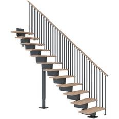 Dolle Dubai Ligeløb Antracit 7016-CLASSIC IIII Hvidolieret Eg-90-11 Lodret Højde 204-252 cm